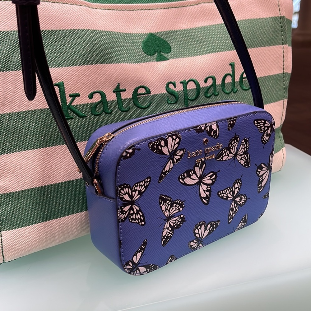 Kate Spade Staci Butterfly Sky Printed Mini Camera Bag,
Blue Multi
NWT - Picture 7 of 16